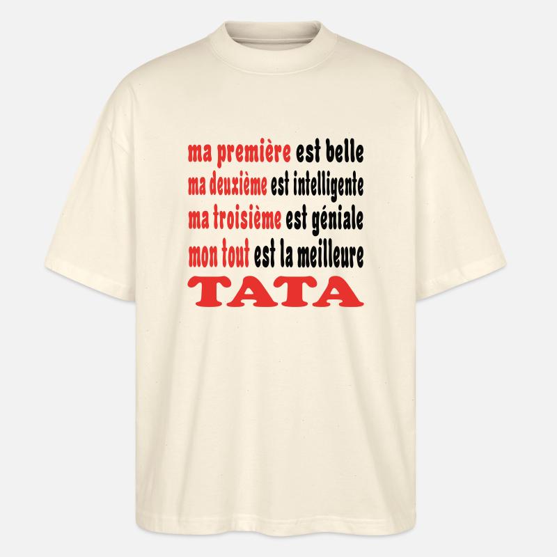 Mein TATA - Stanley/Stella Oversized Unisex Bio T-Shirt Blaster 2.0 - Natur