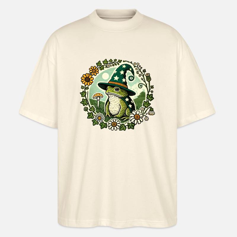 Toad Wizard - Stanley/Stella Oversized Unisex Organic T-shirt Blaster 2.0 - soft Ecru