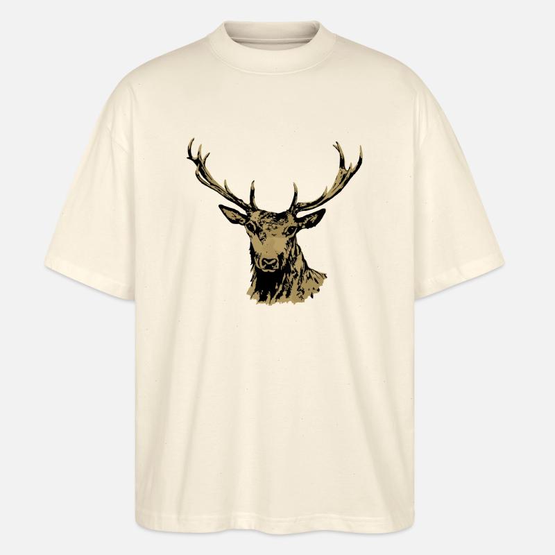 Hirsch - Stanley/Stella Oversized Unisex Bio T-Shirt Blaster 2.0 - Natur