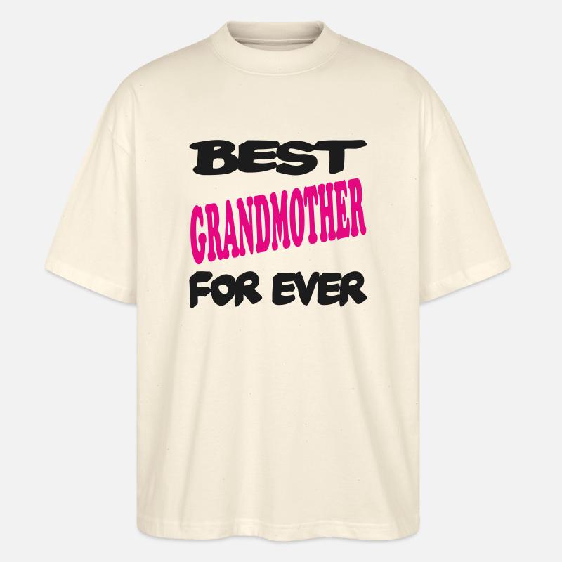 Beste GROSSMUTTER aller Zeiten - Stanley/Stella Oversized Unisex Bio T-Shirt Blaster 2.0 - Natur