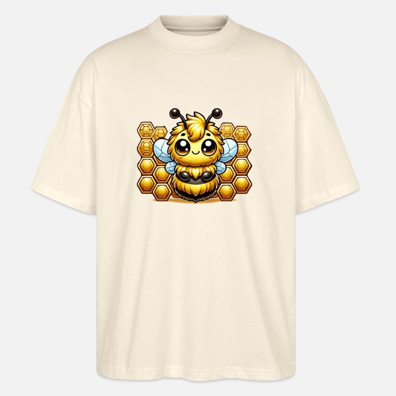 hummel comic waben - Stanley/Stella Oversized Unisex Bio T-Shirt Blaster 2.0 - Natur