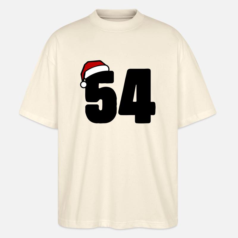 54 Numéro Noël - T-shirt bio Blaster 2.0 coupe oversize Stanley/Stella Unisexe - écru doux