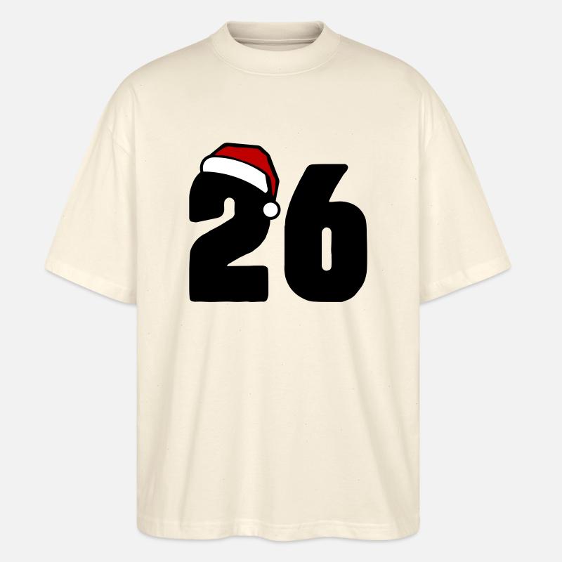 26 Numéro Noël - T-shirt bio Blaster 2.0 coupe oversize Stanley/Stella Unisexe - écru doux