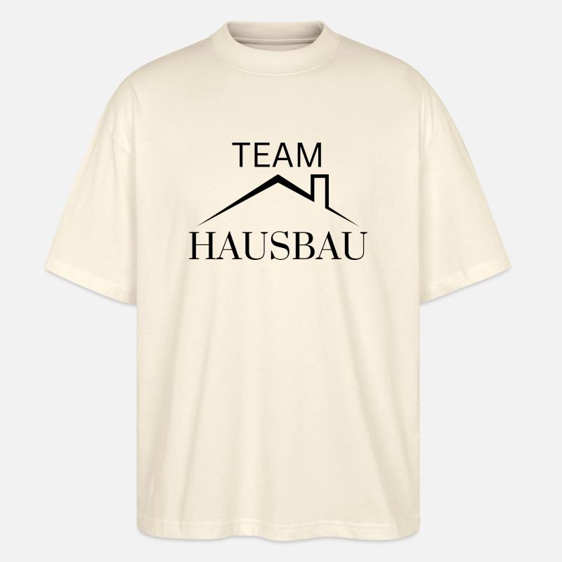 Construction de maisons d’équipe - T-shirt bio Blaster 2.0 coupe oversize Stanley/Stella Unisexe - écru doux