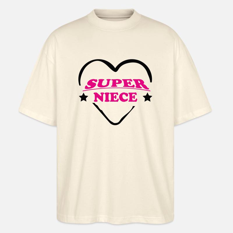 COUSIN, NEFFE, BRUDER, NICHTE - Stanley/Stella Oversized Unisex Bio T-Shirt Blaster 2.0 - Natur