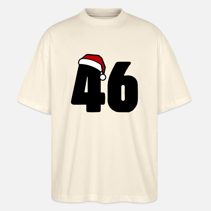 46 Numéro Noël - T-shirt bio Blaster 2.0 coupe oversize Stanley/Stella Unisexe - écru doux