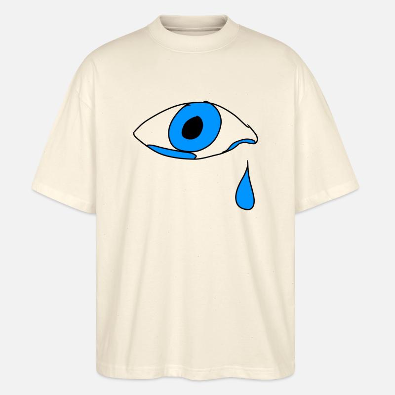 Eye Tear Cry - Stanley/Stella Oversized Unisex Organic T-shirt Blaster 2.0 - soft Ecru