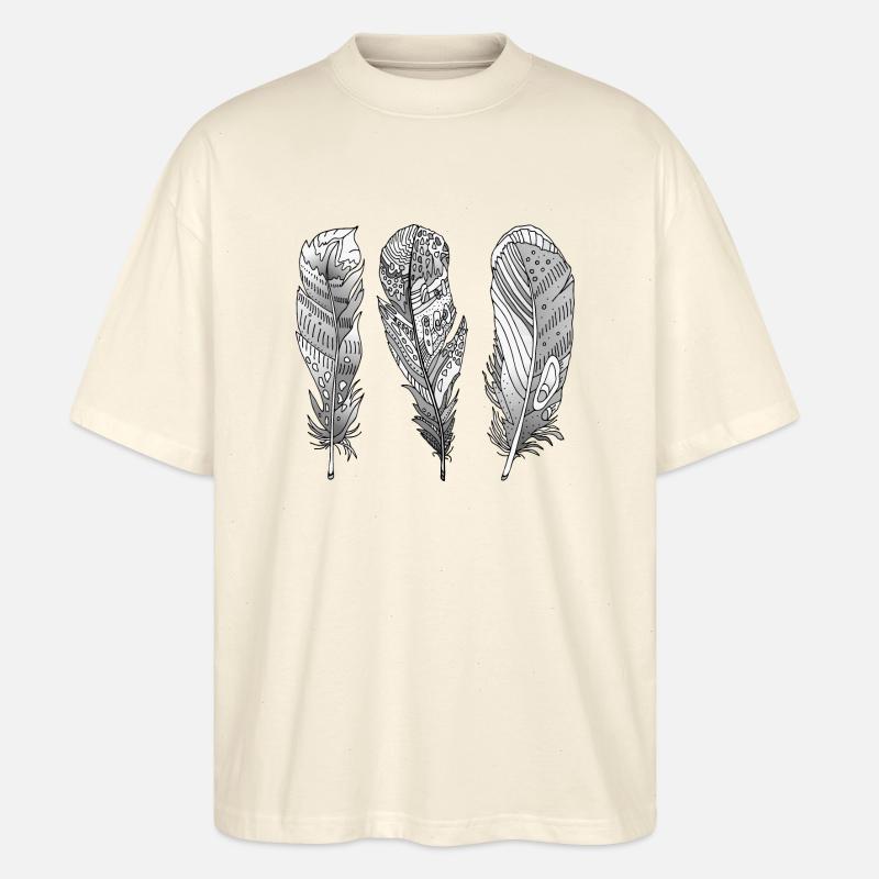 Feder - Stanley/Stella Oversized Unisex Bio T-Shirt Blaster 2.0 - Natur