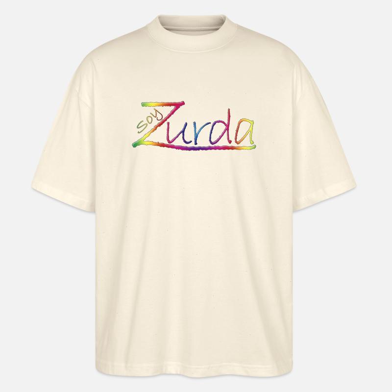 Ich bin Linkshänder - Stanley/Stella Oversized Unisex Bio T-Shirt Blaster 2.0 - Natur