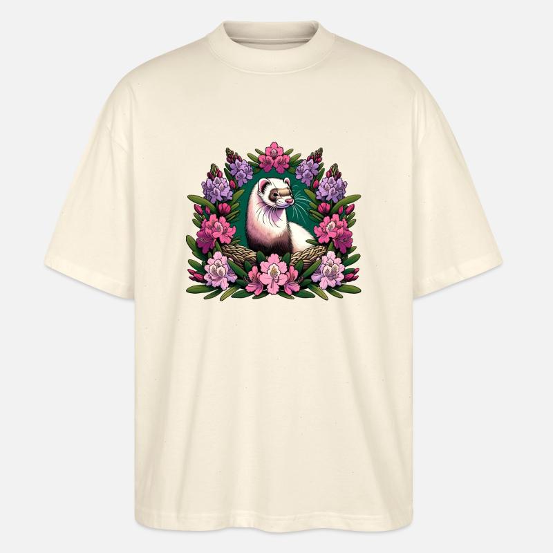 Frettchen - Stanley/Stella Oversized Unisex Bio T-Shirt Blaster 2.0 - Natur