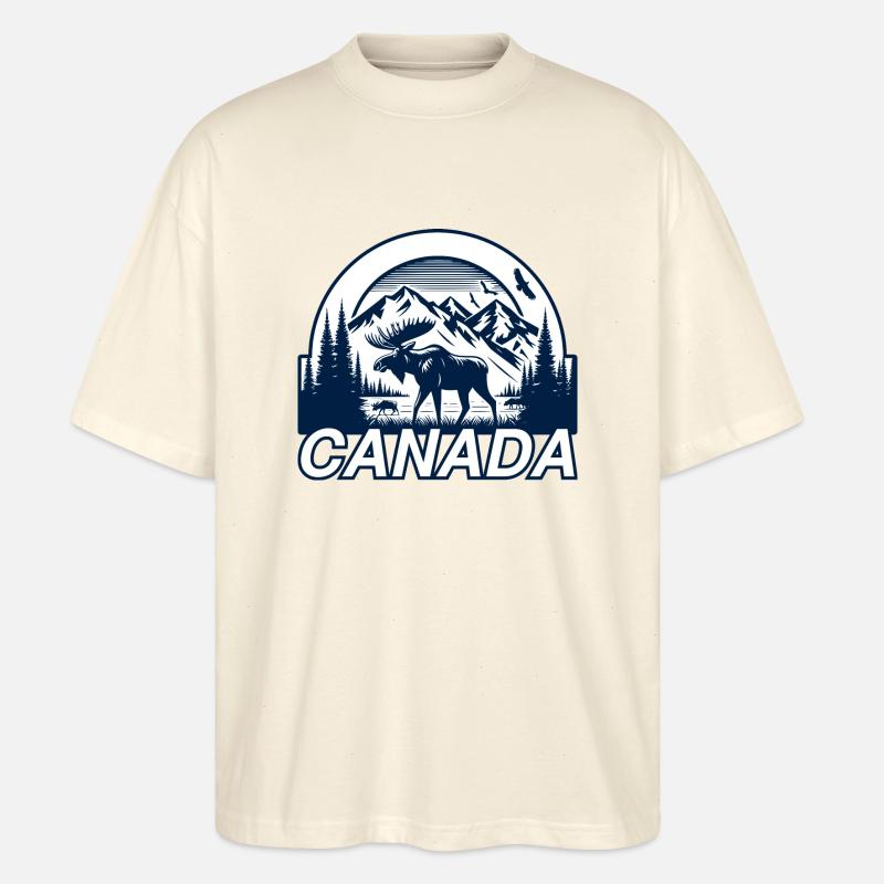 Kanada 8 - Stanley/Stella Oversized Unisex Bio T-Shirt Blaster 2.0 - Natur