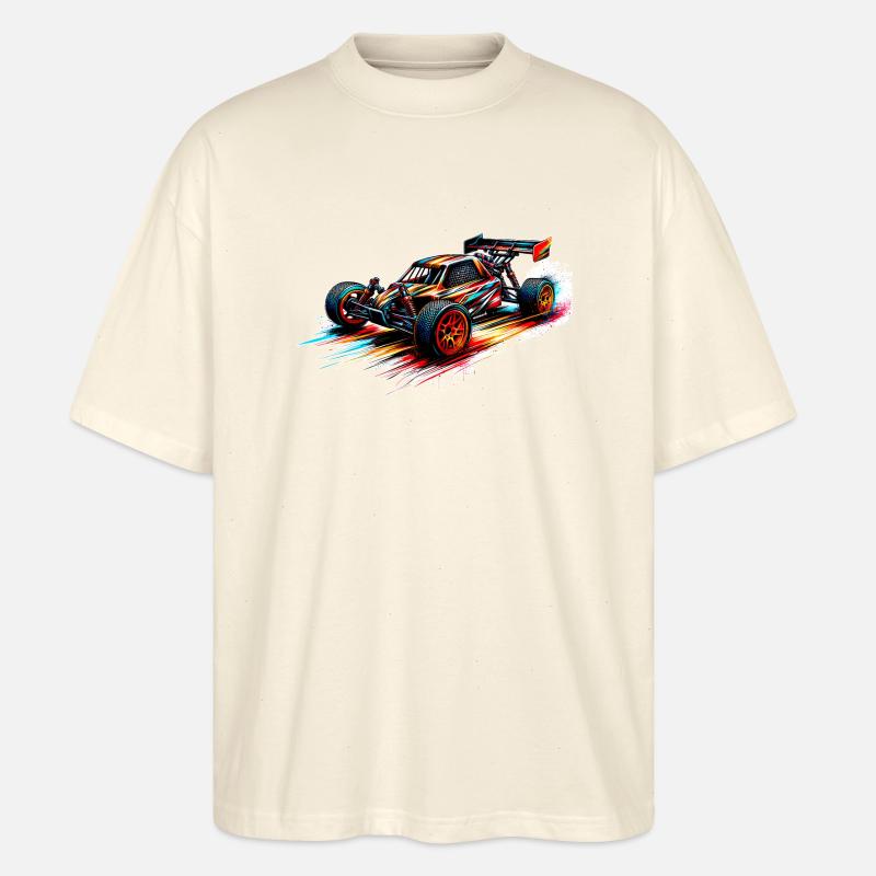 RC-Buggy - Farbsplash - Stanley/Stella Oversized Unisex Bio T-Shirt Blaster 2.0 - Natur
