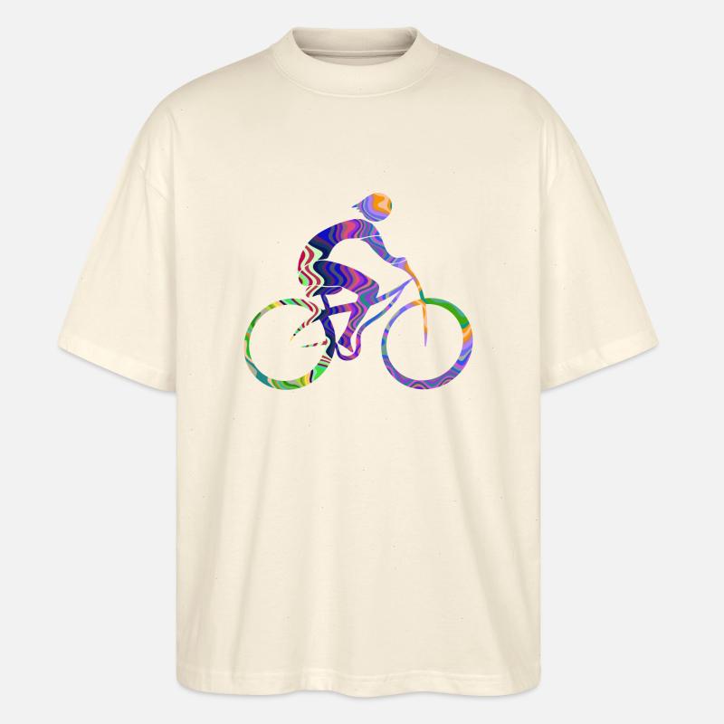 Radfahrer - Stanley/Stella Oversized Unisex Bio T-Shirt Blaster 2.0 - Natur