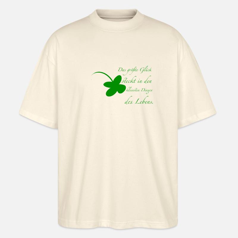 Glück - Stanley/Stella Oversized Unisex Bio T-Shirt Blaster 2.0 - Natur