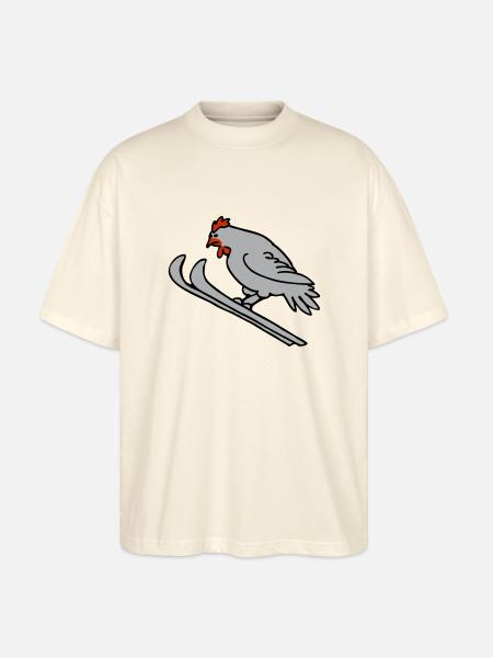 Ski-Henne - Stanley/Stella Oversized Unisex Bio T-Shirt Blaster 2.0 - Natur