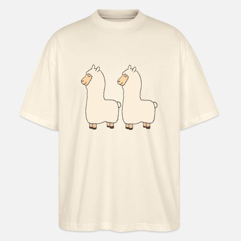 Lama Double Pack - T-shirt bio Blaster 2.0 coupe oversize Stanley/Stella Unisexe - écru doux