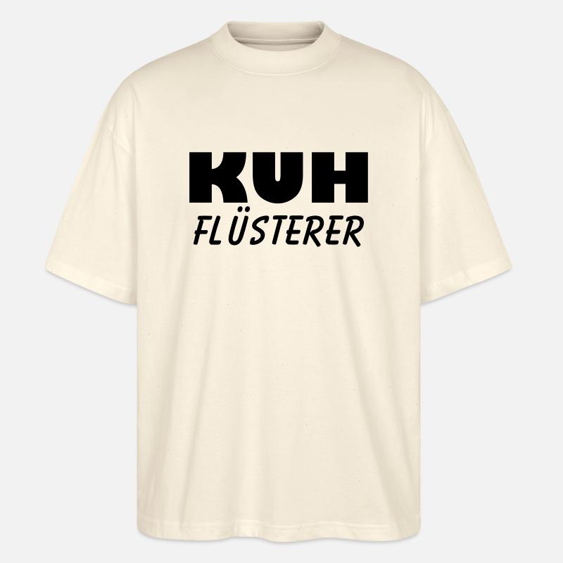 kuh flüsterer - Stanley/Stella Oversized Unisex Bio T-Shirt Blaster 2.0 - Natur