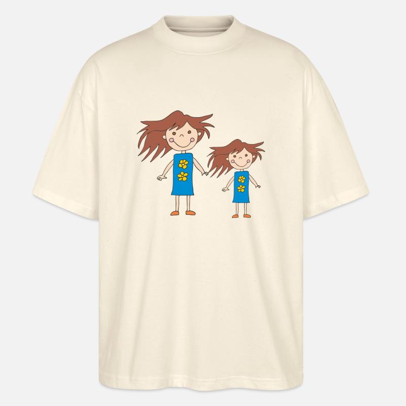 mädchen gross und klein - Stanley/Stella Oversized Unisex Bio T-Shirt Blaster 2.0 - Natur