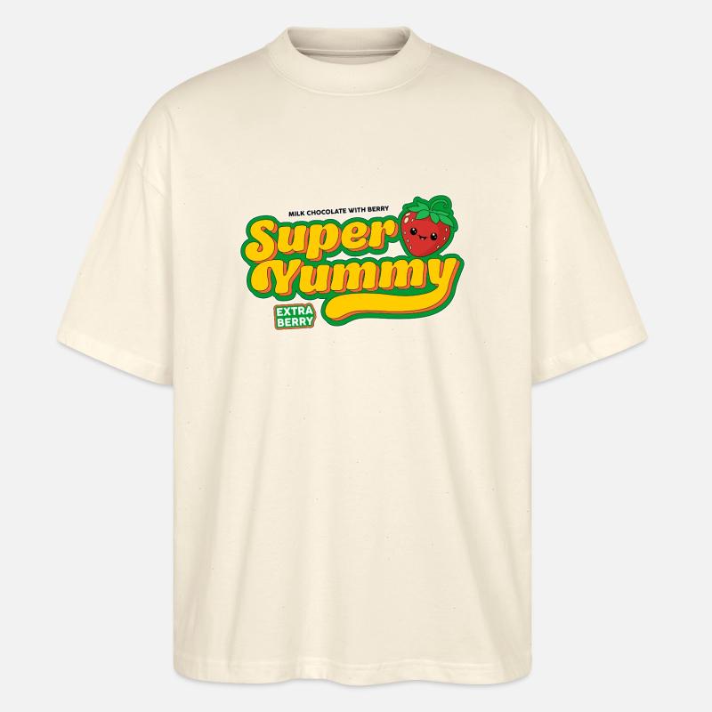 Erdbeeren und spaß - Stanley/Stella Oversized Unisex Bio T-Shirt Blaster 2.0 - Natur