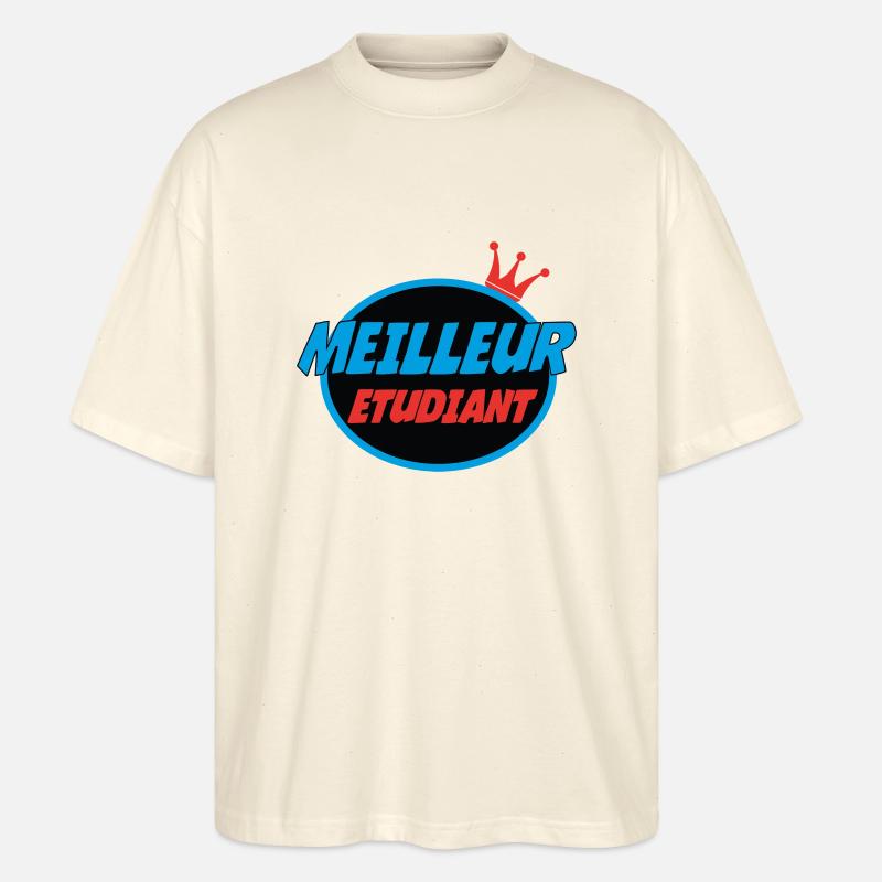 BESTER STUDENT - Stanley/Stella Oversized Unisex Bio T-Shirt Blaster 2.0 - Natur