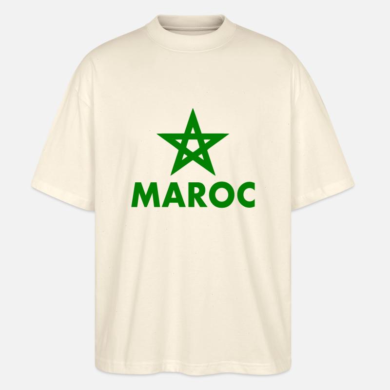 Marokko - Stanley/Stella Oversized Unisex Bio T-Shirt Blaster 2.0 - Natur