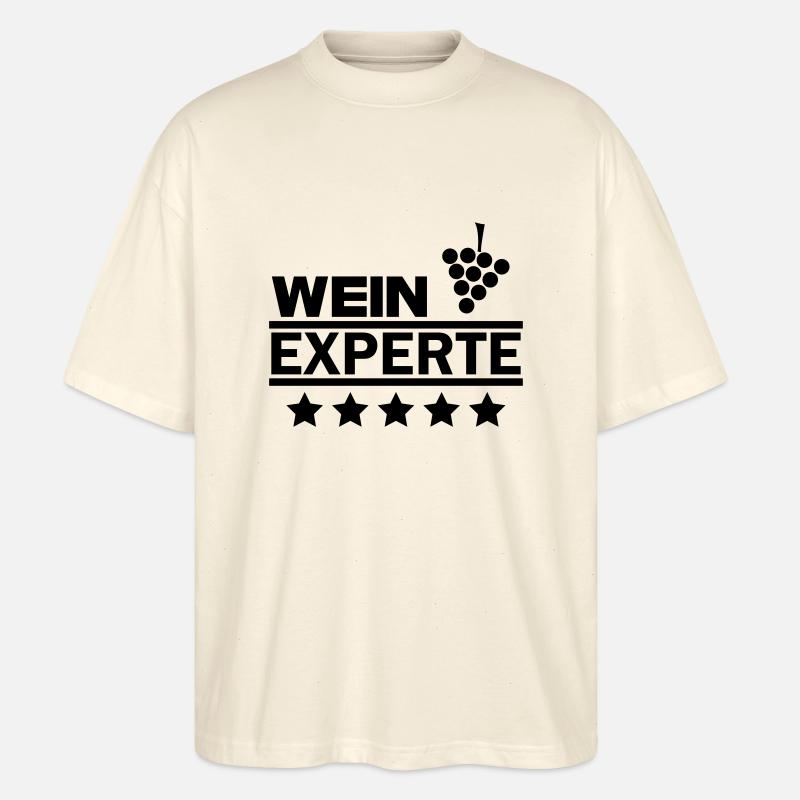 Wein Experte - Stanley/Stella Oversized Unisex Bio T-Shirt Blaster 2.0 - Natur