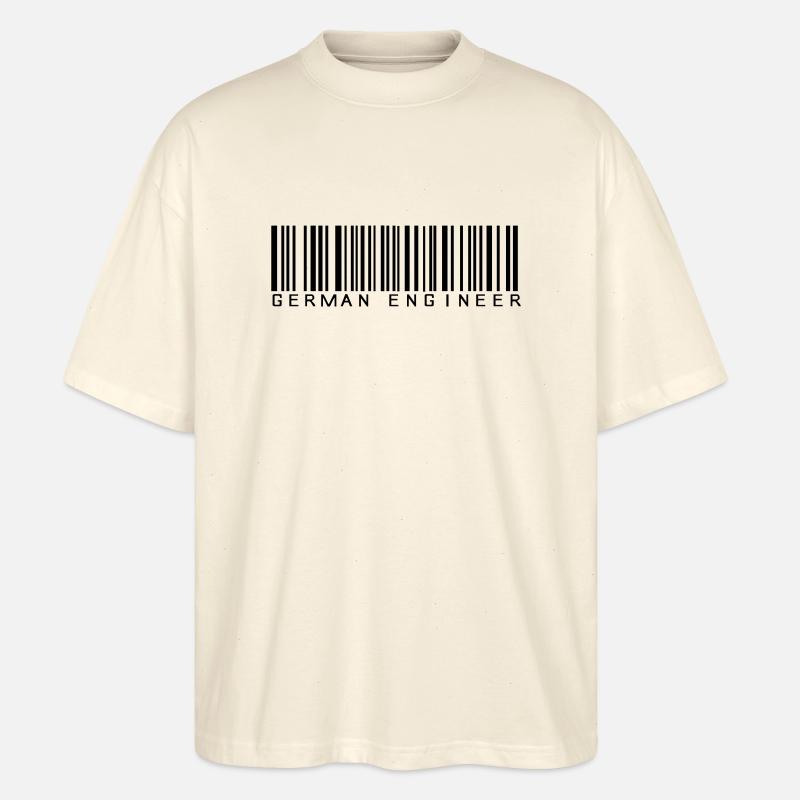 German Engineer - Stanley/Stella Oversized Unisex Organic T-shirt Blaster 2.0 - soft Ecru