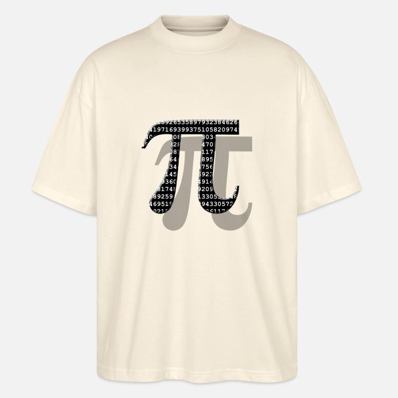 Pi-Nummer - Math - Stanley/Stella Oversized Unisex Bio T-Shirt Blaster 2.0 - Natur