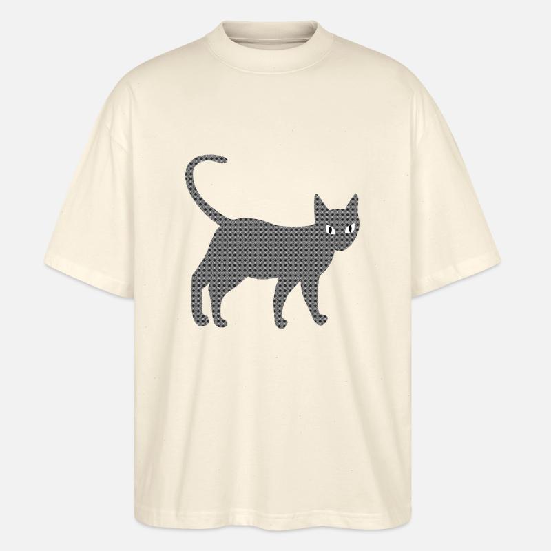 Structural cat - Stanley/Stella Oversized Unisex Organic T-shirt Blaster 2.0 - soft Ecru