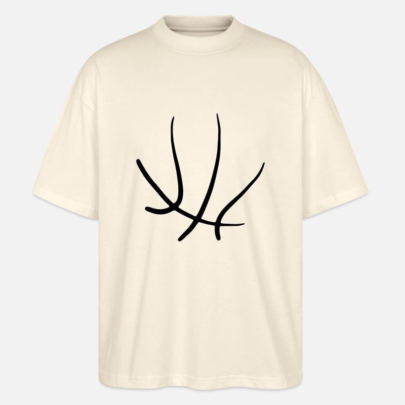 Basketbäll 11 Zeichenfläche 11 - Stanley/Stella Oversized Unisex Bio T-Shirt Blaster 2.0 - Natur