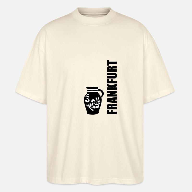 Frankfurt Bembel-Design #FFM #EiGude - Stanley/Stella Oversized Unisex Bio T-Shirt Blaster 2.0 - Natur