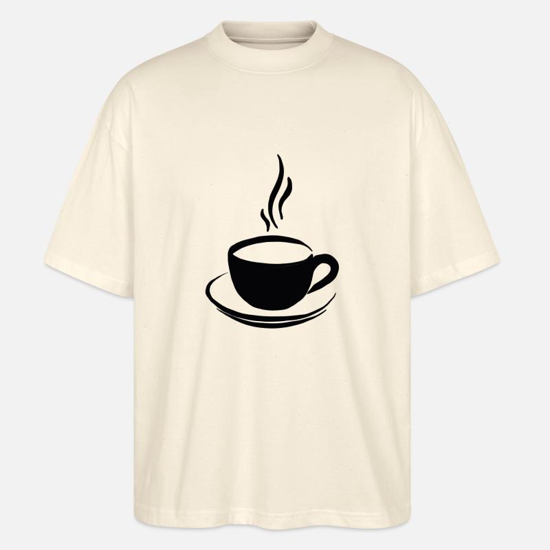 Kaffeepause - Stanley/Stella Oversized Unisex Bio T-Shirt Blaster 2.0 - Natur
