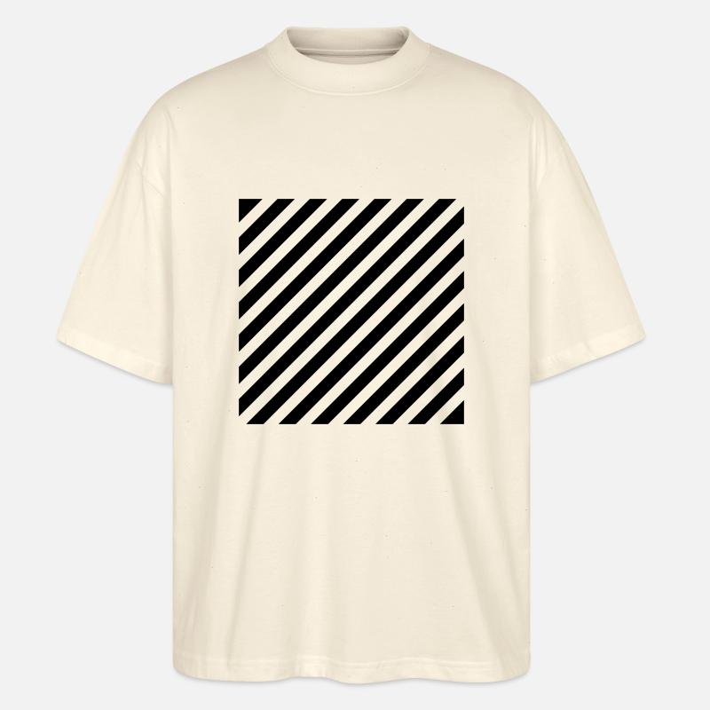 Querstreifen - Stanley/Stella Oversized Unisex Bio T-Shirt Blaster 2.0 - Natur