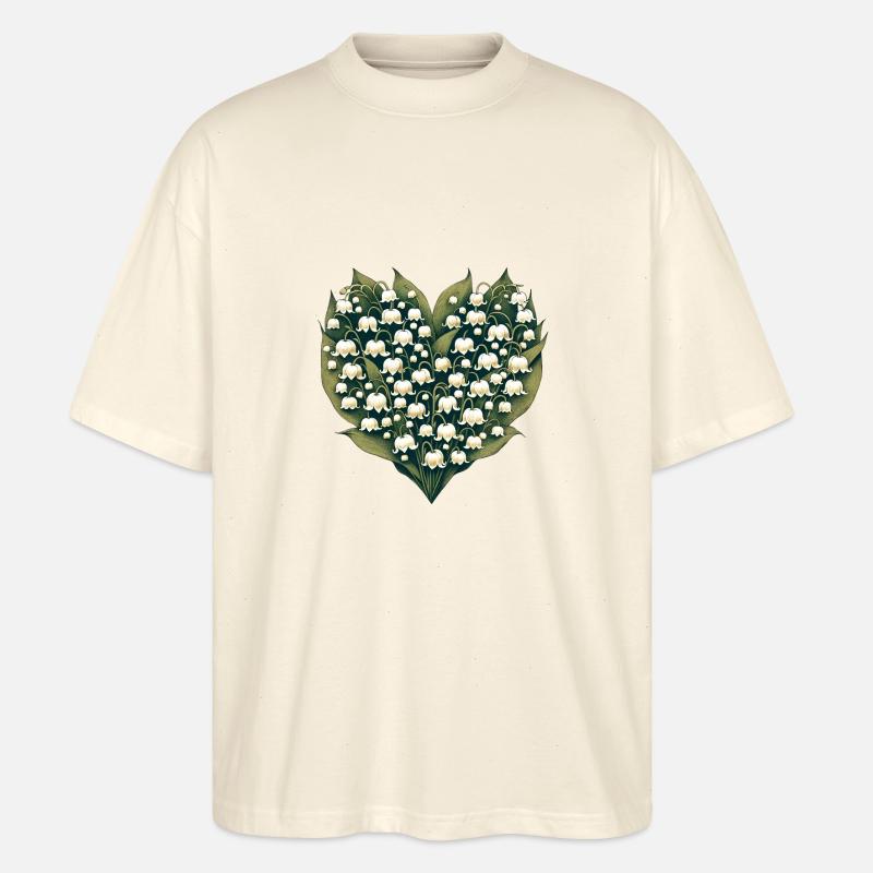 Maiglöckchen - Stanley/Stella Oversized Unisex Bio T-Shirt Blaster 2.0 - Natur