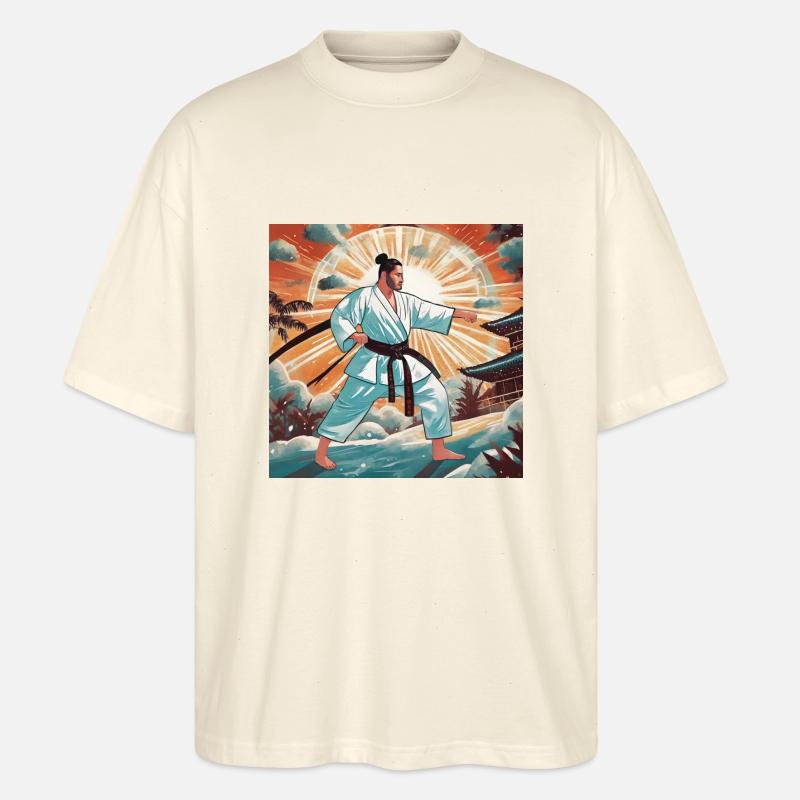 Oi Tsuki. Karate. - Stanley/Stella Oversized Unisex Bio T-Shirt Blaster 2.0 - Natur