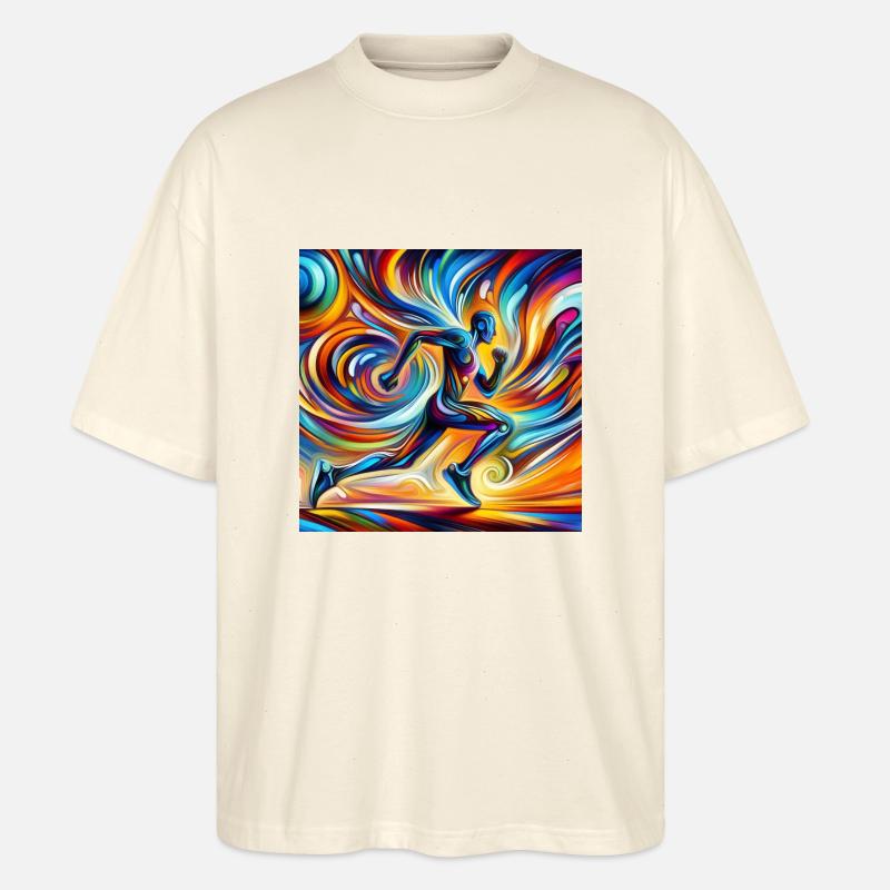 Läufer 2 - Stanley/Stella Oversized Unisex Bio T-Shirt Blaster 2.0 - Natur