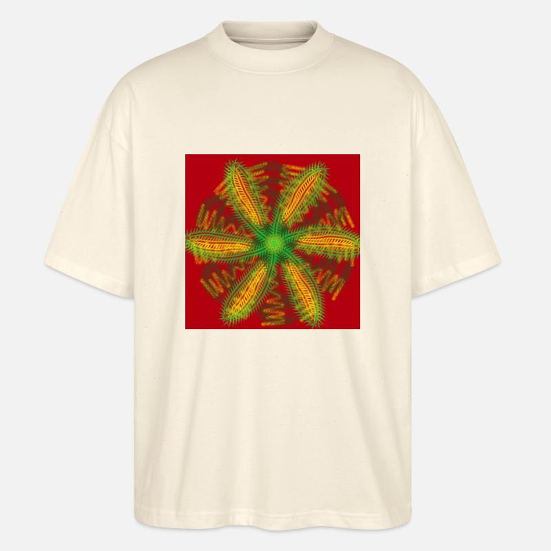 Blume Windrad - Stanley/Stella Oversized Unisex Bio T-Shirt Blaster 2.0 - Natur