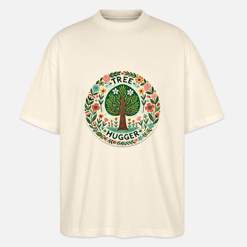 Baum-Umarmer - Stanley/Stella Oversized Unisex Bio T-Shirt Blaster 2.0 - Natur