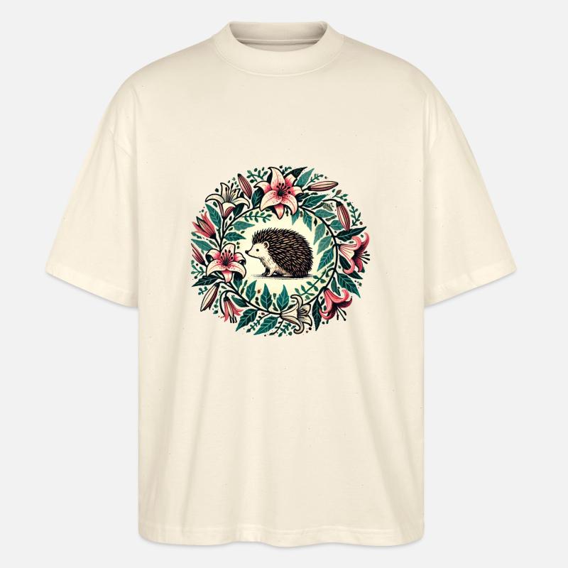 Hérisson - T-shirt bio Blaster 2.0 coupe oversize Stanley/Stella Unisexe - écru doux