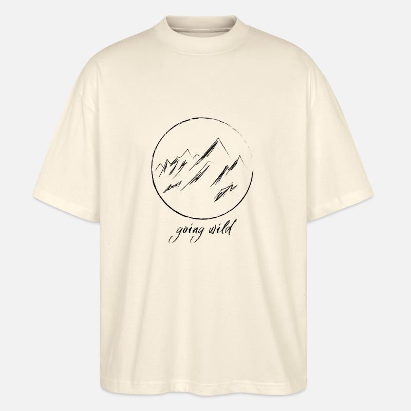 Berge - Going Wild - Stanley/Stella Oversized Unisex Bio T-Shirt Blaster 2.0 - Natur