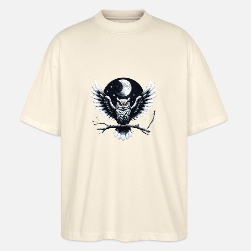 eule - Stanley/Stella Oversized Unisex Bio T-Shirt Blaster 2.0 - Natur