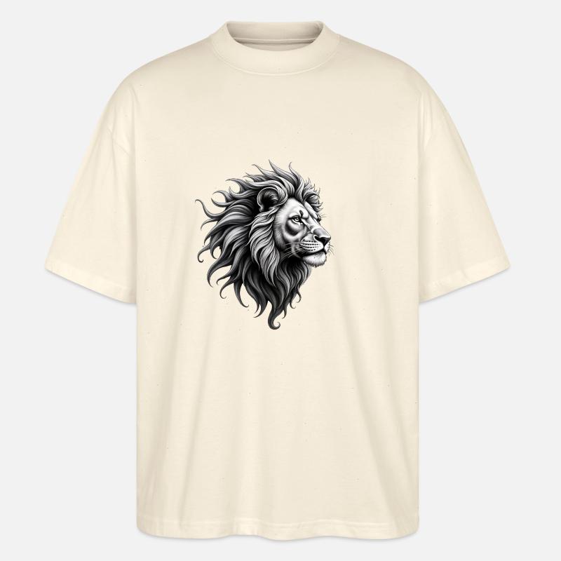 Löwe-Geist - Stanley/Stella Oversized Unisex Bio T-Shirt Blaster 2.0 - Natur
