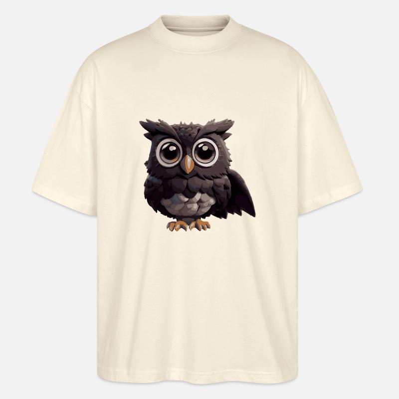 Eule Comic - Stanley/Stella Oversized Unisex Bio T-Shirt Blaster 2.0 - Natur