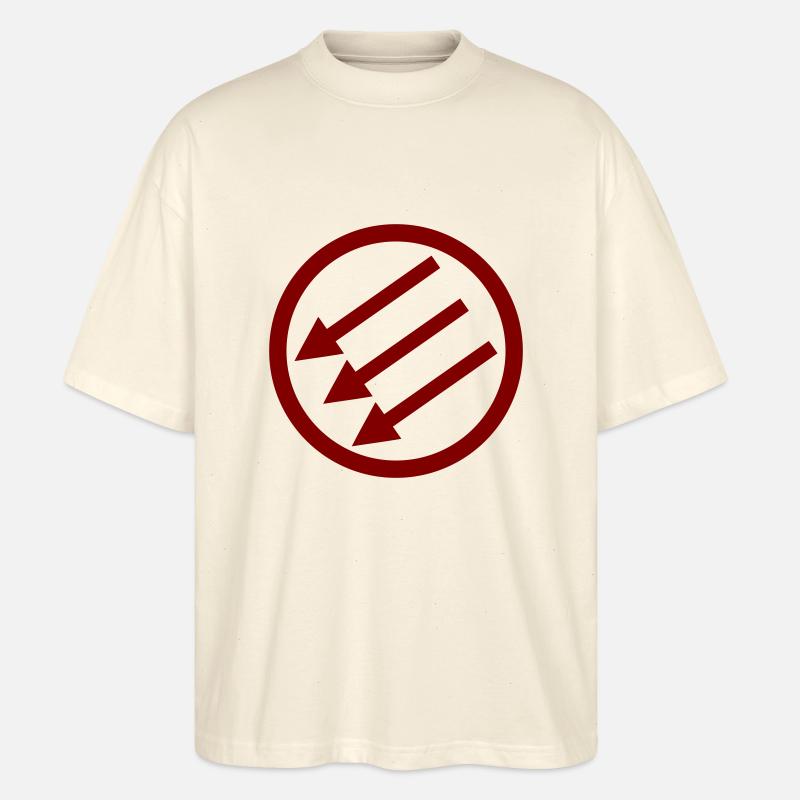 Järnfronten / Eiserne Front / Iron Front - Stanley/Stella Oversized Unisex Bio T-Shirt Blaster 2.0 - Natur