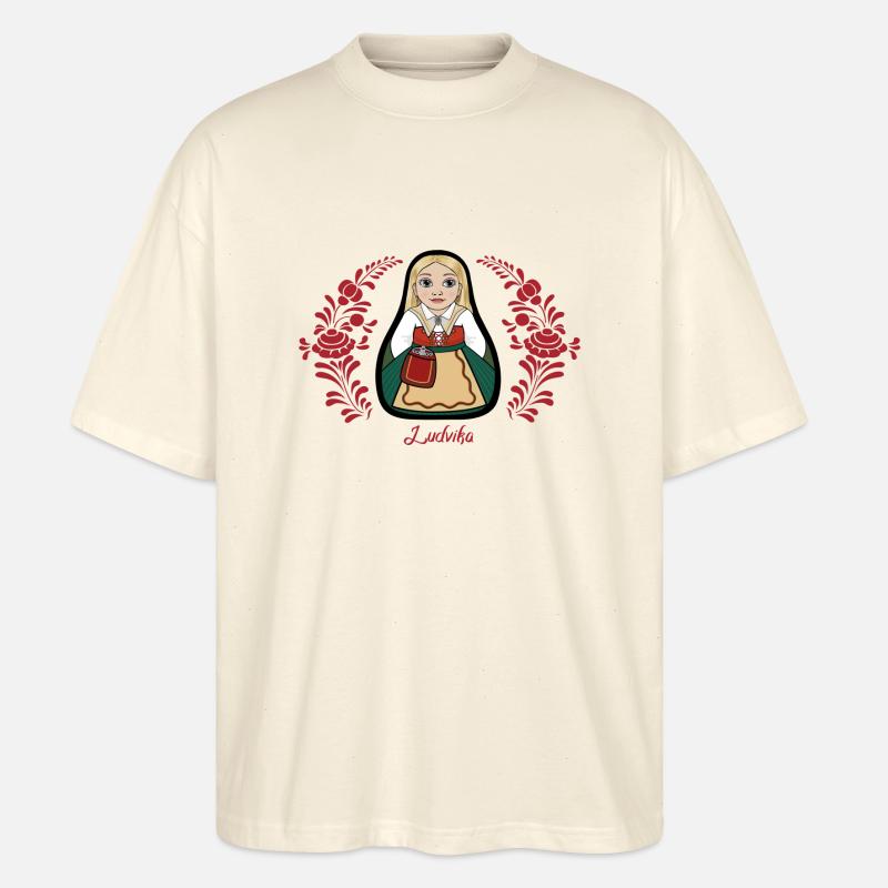 Ludvikakulla - Stanley/Stella Oversized Unisex Bio T-Shirt Blaster 2.0 - Natur