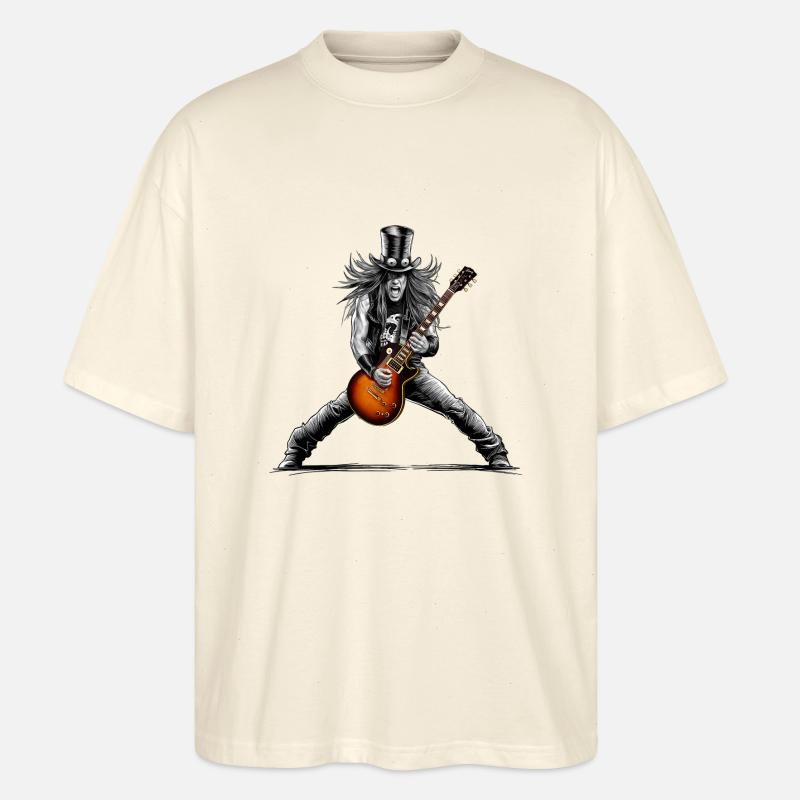 Riffs d’enfer - T-shirt bio Blaster 2.0 coupe oversize Stanley/Stella Unisexe - écru doux