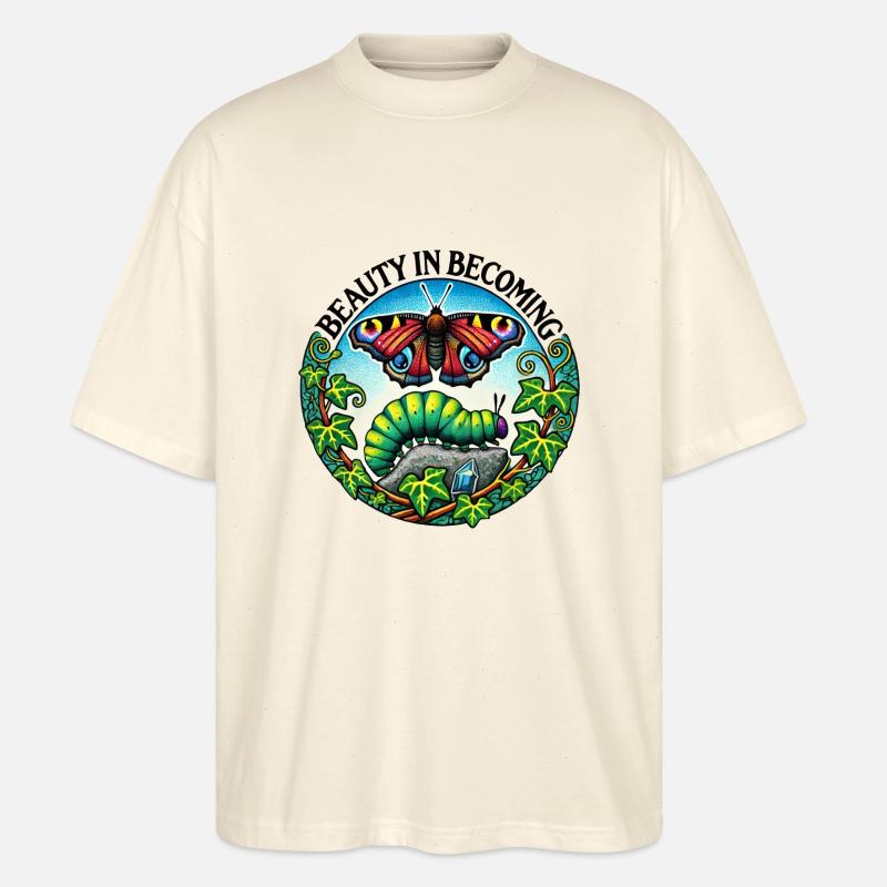 La beauté dans le devenir - T-shirt bio Blaster 2.0 coupe oversize Stanley/Stella Unisexe - écru doux