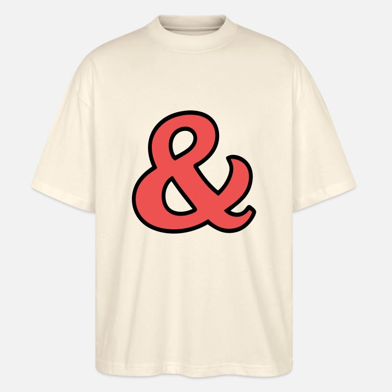 Und Zeichen - Stanley/Stella Oversized Unisex Bio T-Shirt Blaster 2.0 - Natur