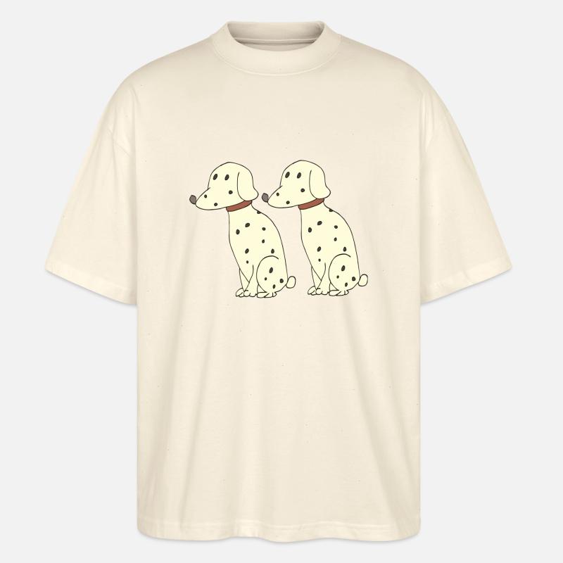 dalmatiner doppelt - Stanley/Stella Oversized Unisex Bio T-Shirt Blaster 2.0 - Natur