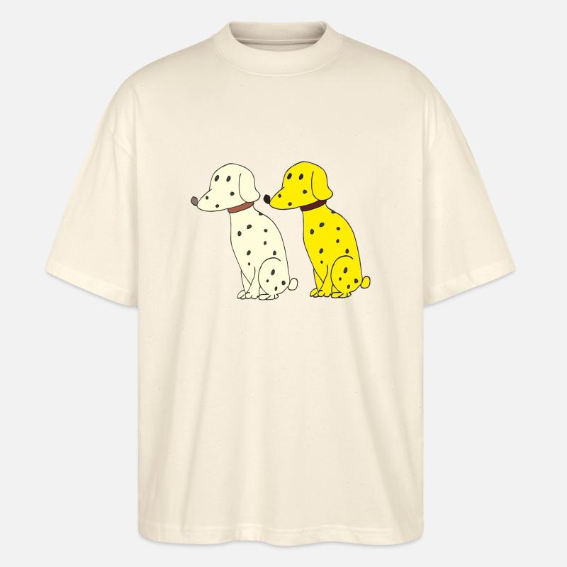 dalmatiner doppelt - Stanley/Stella Oversized Unisex Bio T-Shirt Blaster 2.0 - Natur